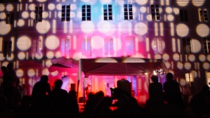 Illuminiertes HBKsaar-Gebäude Illuminiertes HBKsaar-Gebäude