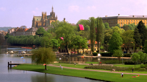 Metz, Park und Kathedrale