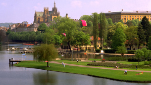 Metz, Park und Kathedrale