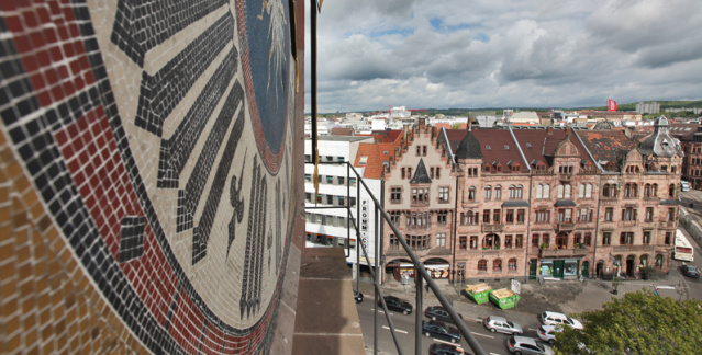 Clock on the town hall tower