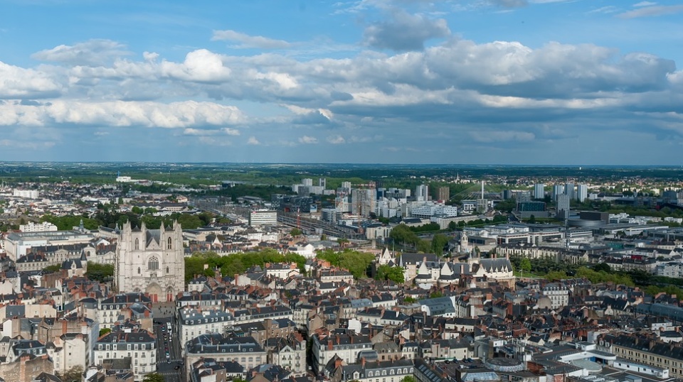 Blick von oben Nantes Blick von oben Nantes