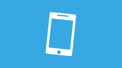 icon smartphone hellblau
