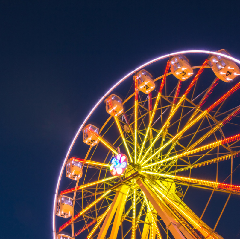 beleuchtetes Riesenrad