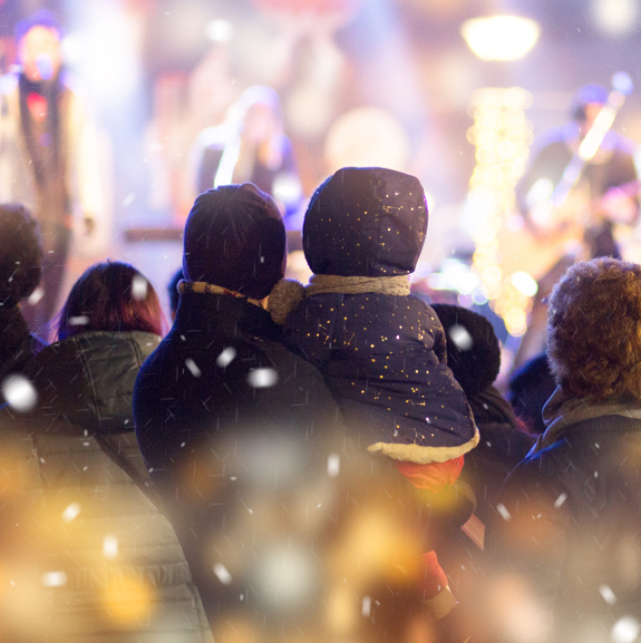Publikum weihnachtliches Konzert