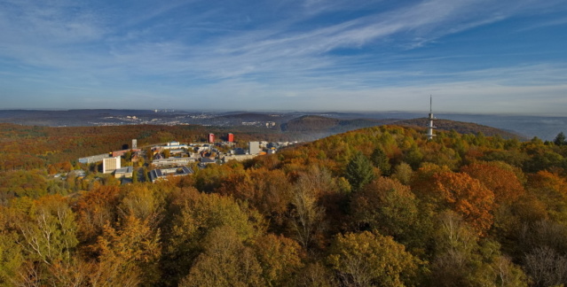 View of the university and the telecommunications tower