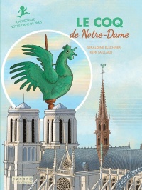 Buchcover mit dem Wetterhahn auf Notre-Dame de Paris