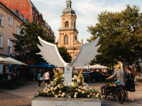 Saarbrücker Flügel vor Basilika St. Johann