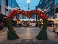 Weihnachtliches Herzportal