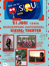 Plakat Hafeninsel Bürgerpark zur Fête Plakat Hafeninsel Bürgerpark zur Fête